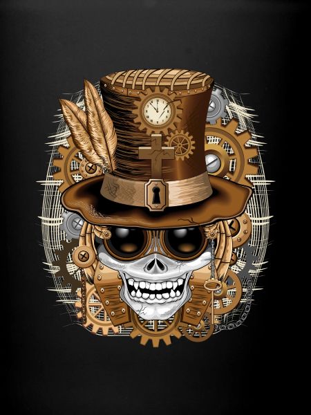 Vaudou steampunk Skull