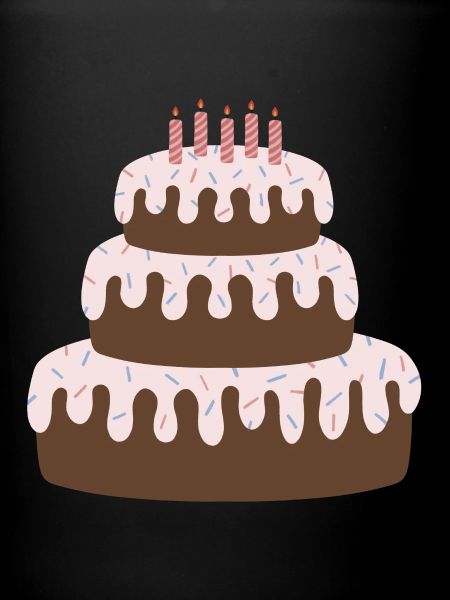 Anniversaire du gâteau pastel