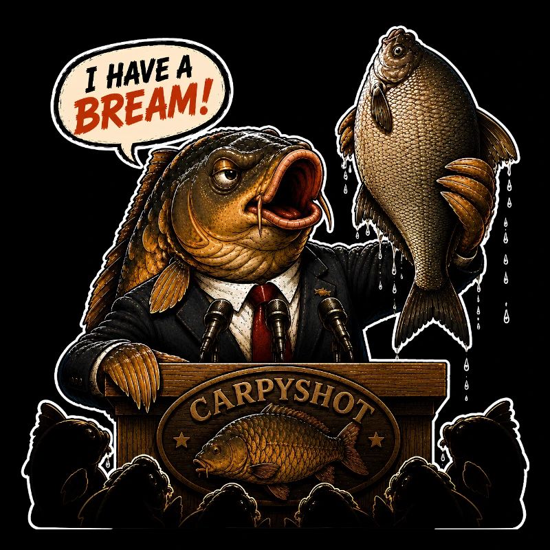 J’ai un design amusant de pêche à la carpe de la daurée