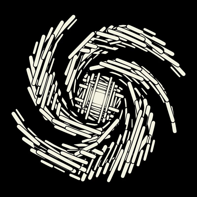Whirling White Spiral Galaxy