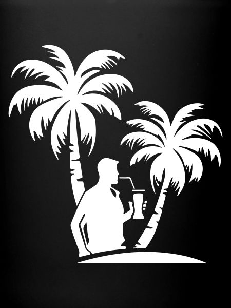 Silhouette de fête des palmiers