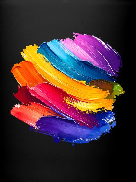 Rainbow Brush Stroke
