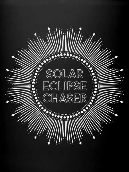 Solar eclipse chaser white