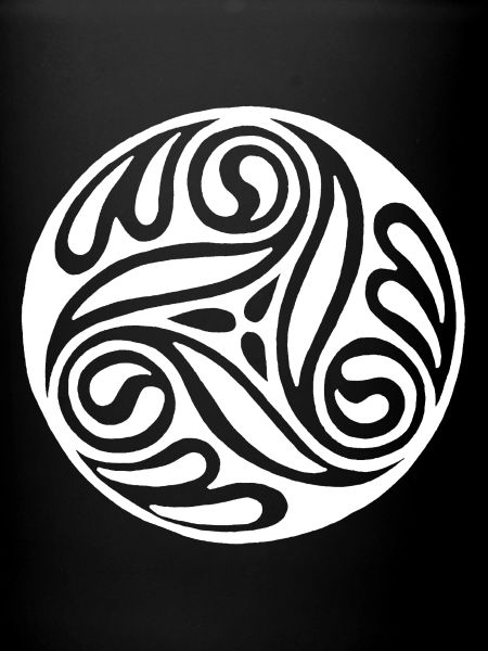 Spirale blanche celte