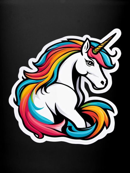 Helles Regenbogen-Einhorn