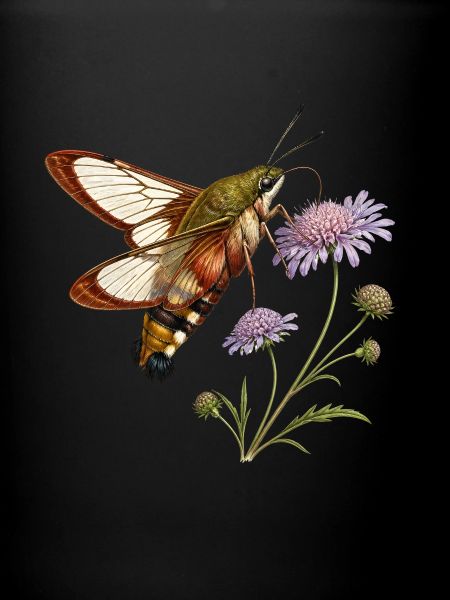 Kolibri-Sphinx (Hemaris fuciformis)