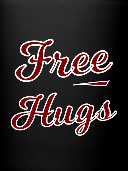 Free Hugs Lettering Design