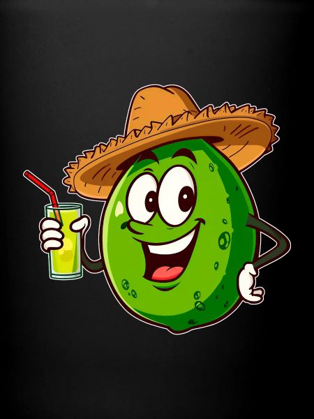 Lime with a drink