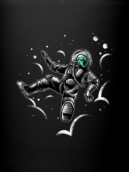 Illustration spatiale d’astronaute extraterrestre