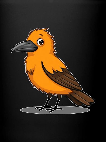 Oiseau orange