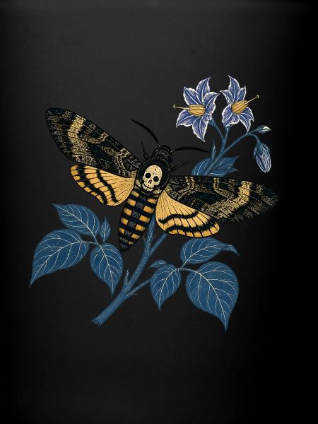 Sphinx Nächtlicher Botanischer Schädel