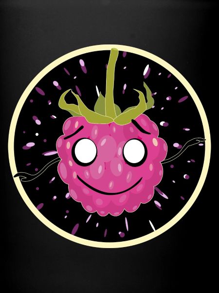Framboise câline dans le cosmos