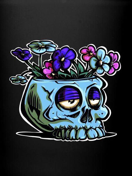 Traumhafter Blumenschädel