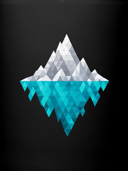 Eisiger Geometrie-Diamant
