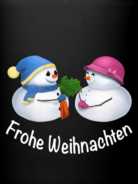 Frohe Weihnachten Schneemann Paar