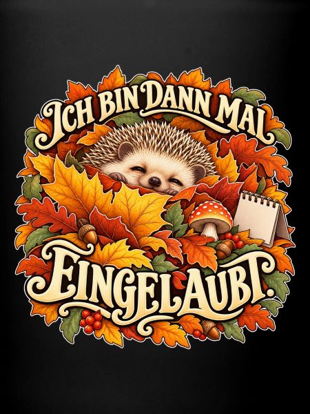 Igel im Laub