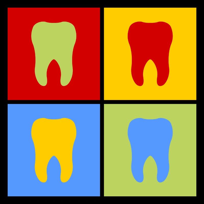 Dental teeth dentist dental assistant Pop Art