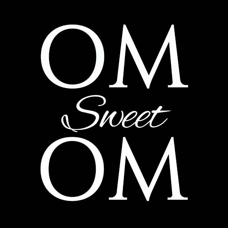 Om Sweet Om white