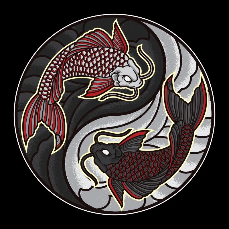 Koi Yin Yang | Aquarium de pêche