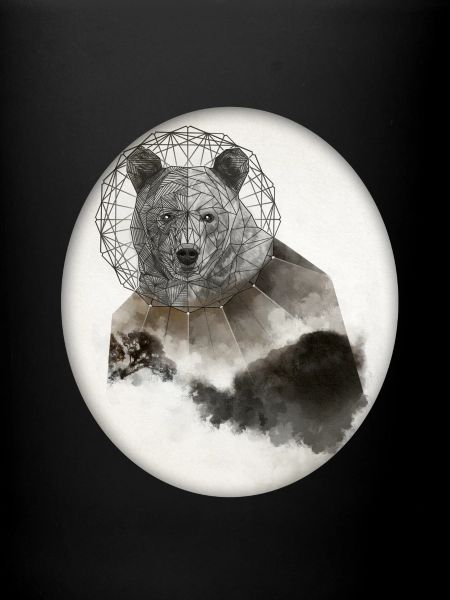 Ours ours poly art