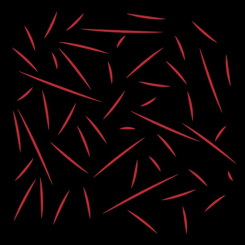 Straight Red Lines - brushed