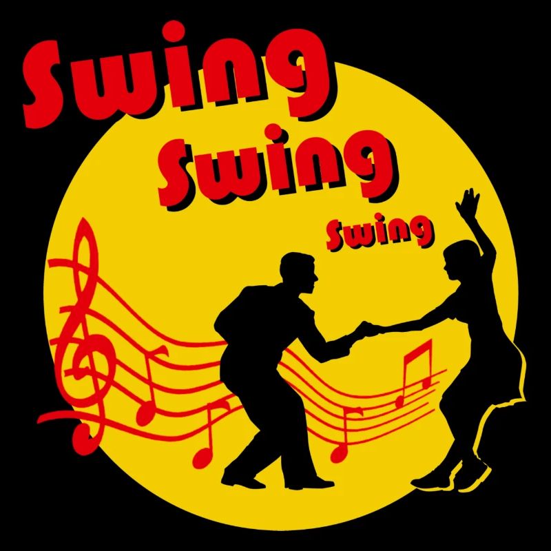 Couple dancing swing