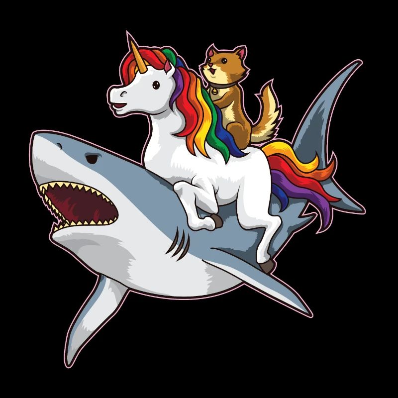 Hai Einhorn Katze - Wunderbare Freundschaft