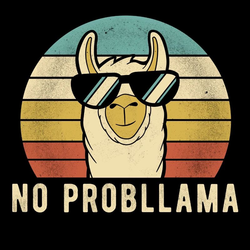 Llama Retro - Aucun cadeau drôle de Lama Cool Prob