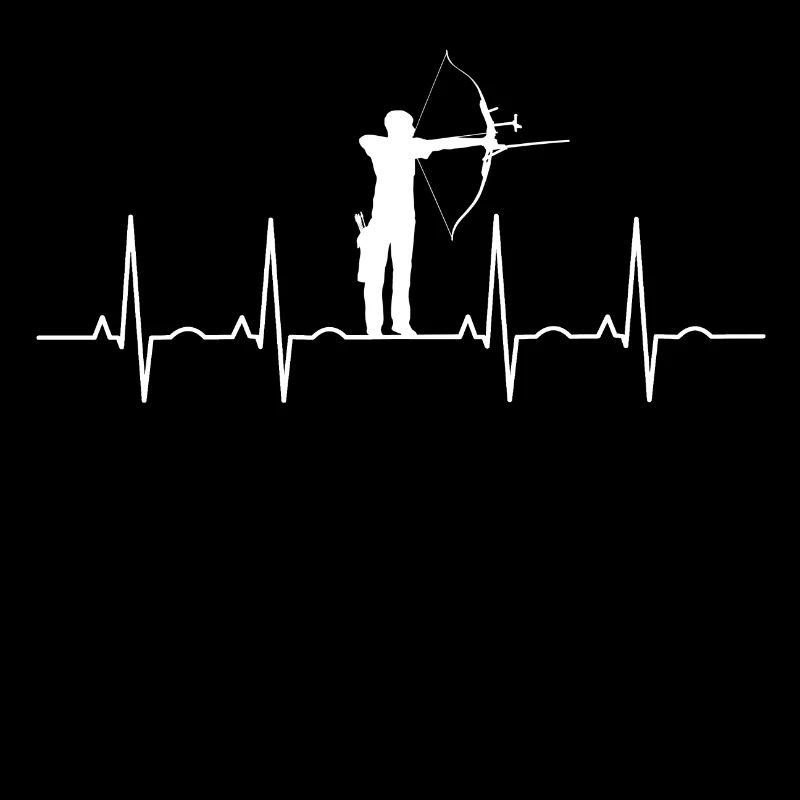 EKG Herzschlag Bogenschießen Bogenschütze Archer