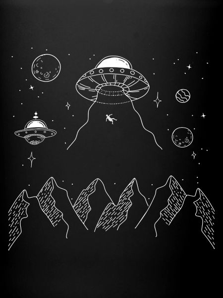 Abduction Alien Graphic