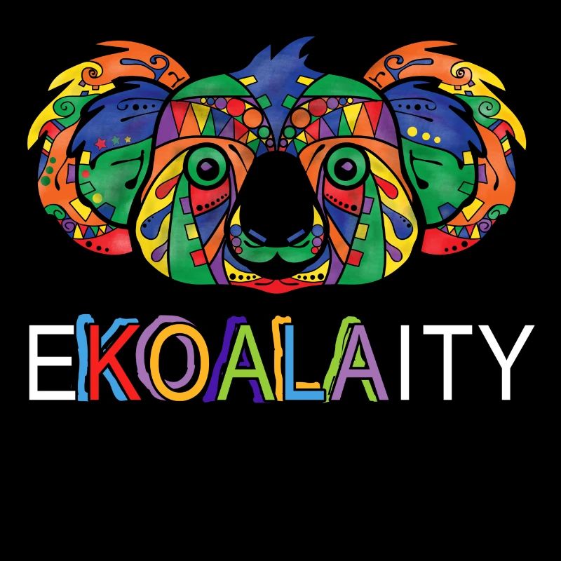 Ekoalaity - Cute Funny Rainbow Koala Pride