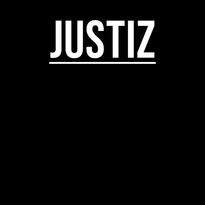 Einfaches dunkles Justiz Shirt Geschenkidee