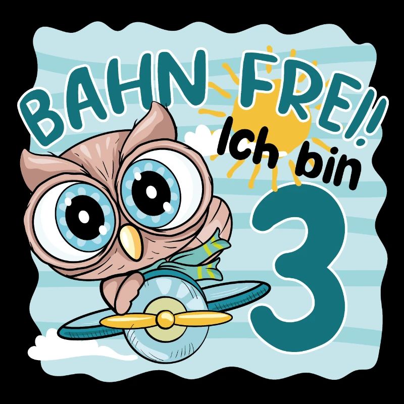 3.GEBURTSTAG KINDER EULE KINDERGEBURTSTAG