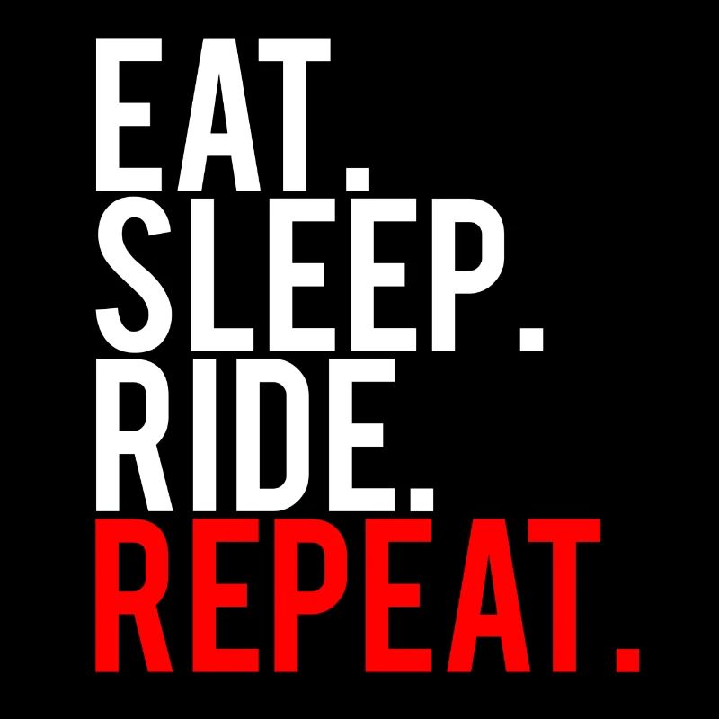 Eat Sleep Ride Repeat Conception de vélo de moto