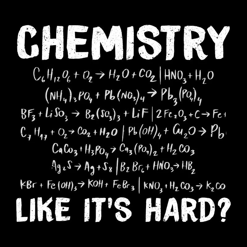 La chimie est-elle difficile? Chimiste blague chimiste
