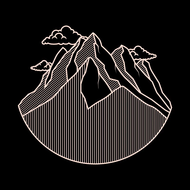 Minimalist mountains