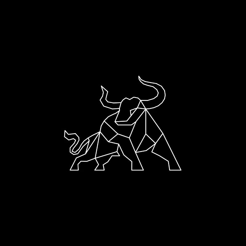 Stier Minimalist Design - Krypto-Handel