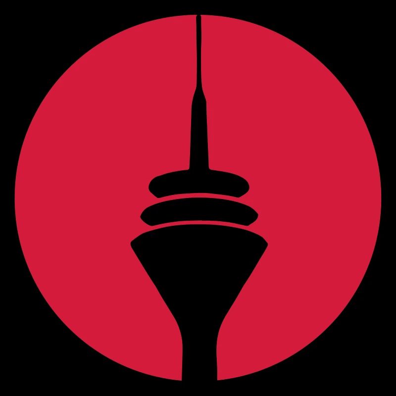 Rheinturm circle red spread