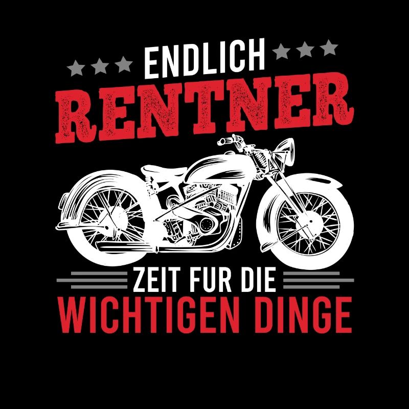 Endlich Rentner Motorradfahrer in Rente Motorrad