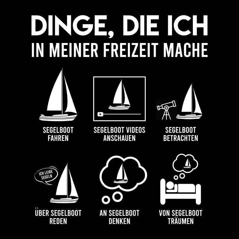 Segler Segelboot Geschenk Freizeit mit Boot Yacht