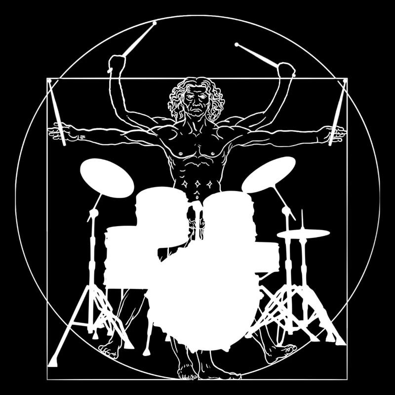 Drummer Vitruvian Man Drumsticks