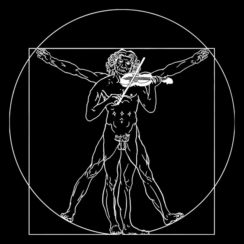 Violon violon Vitruvian Man Violon Da Vinchi