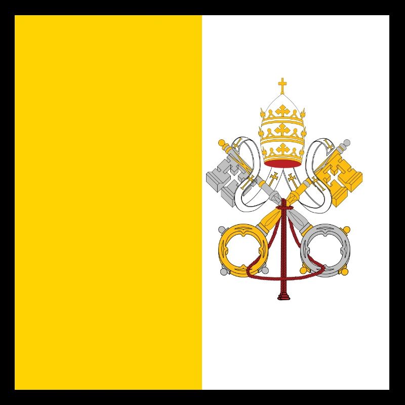 Drapeau de la Cité du Vatican, cadeau d’État papal catholique