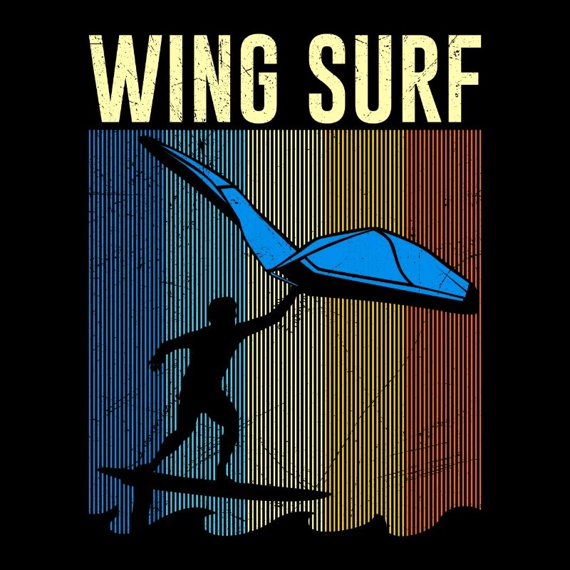 Wing Surf cadeau Wing Foiler Retro Vintage