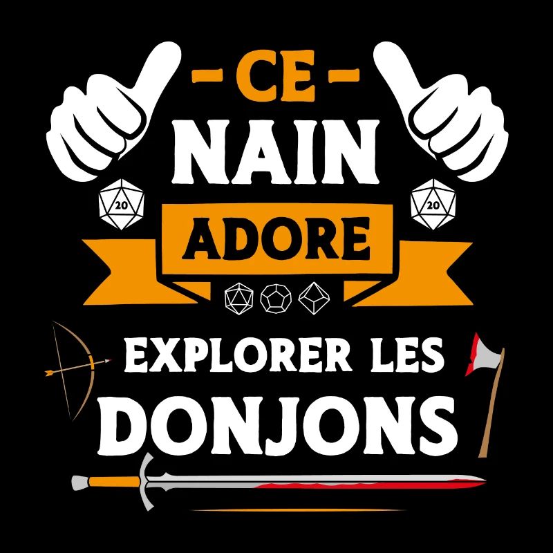 Ce nain adore explorer les donjons