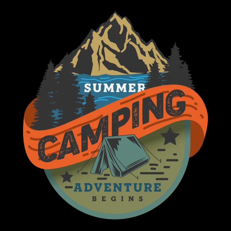 Sommer Camping Abenteuer beginnt