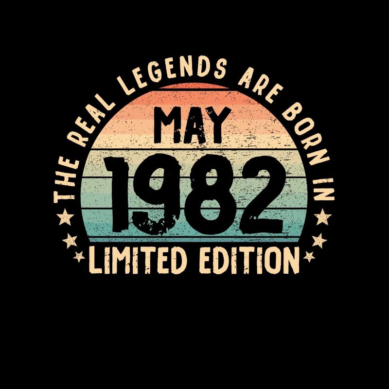 Born in 1982 Tee Vintage Legend Born in May