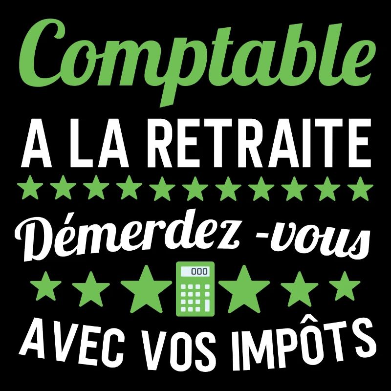 Comptable à la retraite cadeau humour