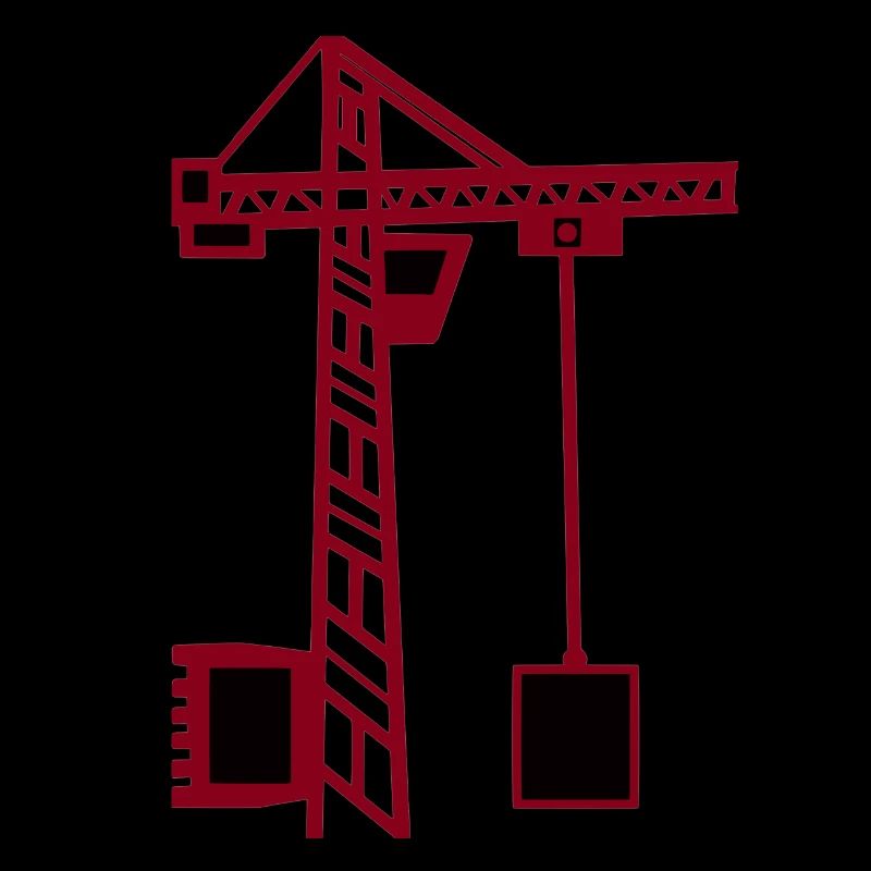 Grue de construction grue grue de levage construction bicolore