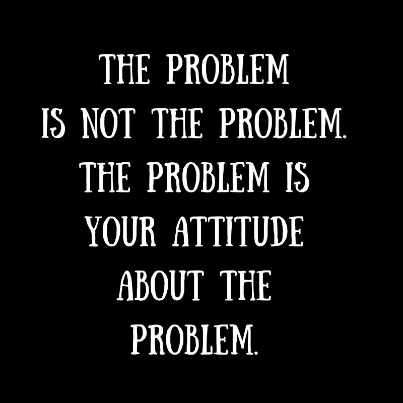 The problem is not the problem